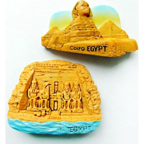 Hand-painted Egyptian Sphinx 3D Fridge Magnet Travel Souvenir Refrigerator Magnetic Stickers Home Decoration