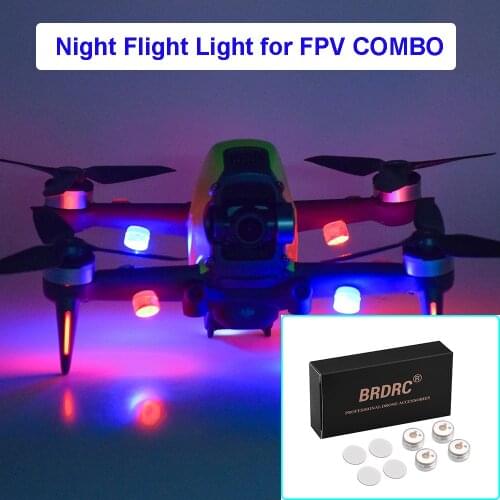 4Pcs Universal Night Flight LED Light for DJI FPV COMBO Mavic Mini 2 Air 2 Mavic 2 Pro Zoom FIMI X8 SE 2020 Drone Accessories