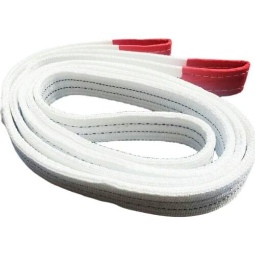 Acrylic sling white sling can be customized 3T lifting strap flat lifting belt Lifting sling