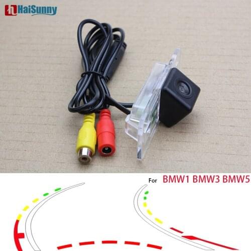Car Parking Camera Dynamic Line Reverse Backup Rear Camera For BMW 1 Series E82 3 Series E46 E90 E91 5 Series E39 E53 X3 X5 X6