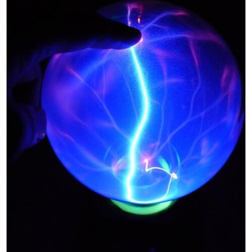 Sensitive 4-6 Inch Plasma Ball Lamp Touch Plasma Night Lamp Magic Globe Lights Thunder Lightning Light Novelty Toy Kids Gifts