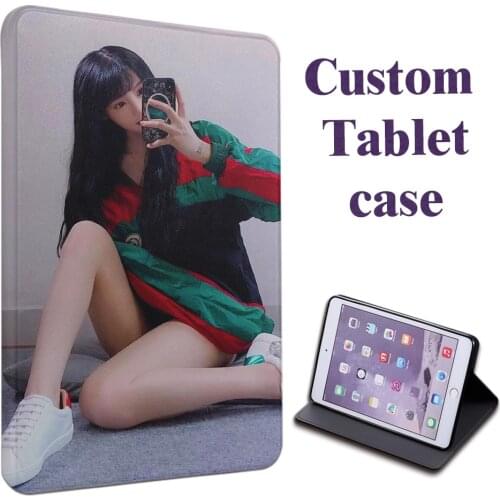 Custom Cover For iPad 9.7 10.2 Case 2018 2017 personalized Smart Leather Book Silicone Case For iPad Pro 9.7 Air 1 2