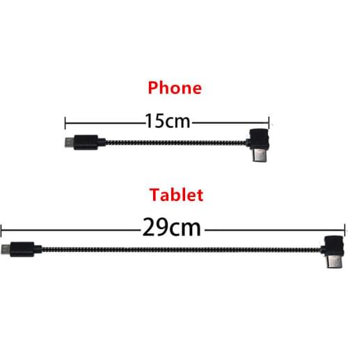 Remote Control Data Cable Connecting Mobile phone Tablet Connector Line For DJI Spark Drone accessories