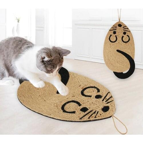 Pet Kitten Board Sisal Scratcher Cat Scratch Toy Post Pole Scratching Pad Mat