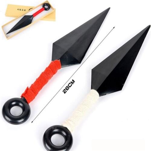 Cosplay Anime Naruto Weapon Plastic Kunai Japanese Ninja Cosplay Kunai Fourth Generation Weapon Plastic Props Accessories