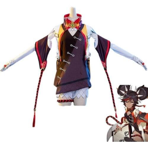 Genshin Impact XINYAN Cosplay Costumes Game Sexy Dress Women Outfit Full Sets Costume for Women Halloween Role Play Suit