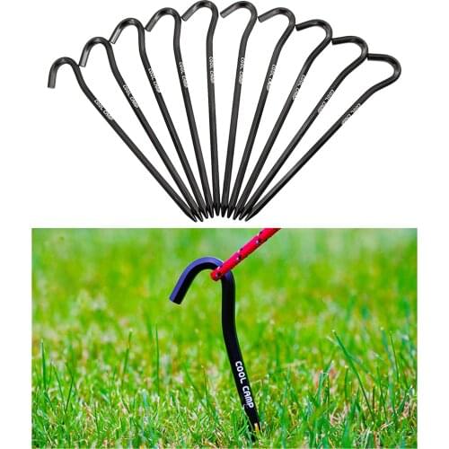 Round Durable 18cm Fixed Aluminium Alloy Lightweight Portable Accessories Picnic Camping Outdoor Tent Peg