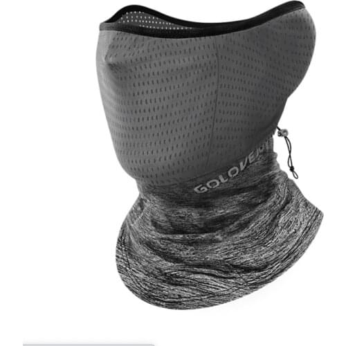 Summer Cycling Half Face Mask Skin Cool Ice Silk Breathable UV400 Protection Sports Headwear Bike Headband Mask