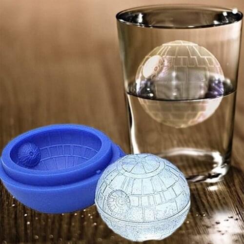 Ice Cube Tray Molds Silicone Ice Moulds with Inner Pattern Globe Shape Ice Ball Maker for Cocktails J2Y