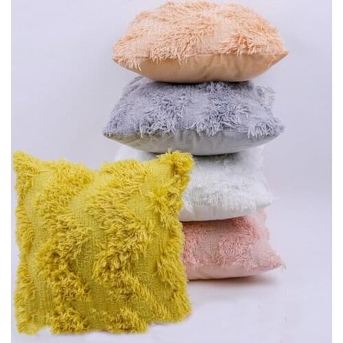 Soft Cushion Cover Decorative Pillows Throw Pillow Case Soft Solid Colors Luxury Home Decor Living Room Sofa Seat Coffee