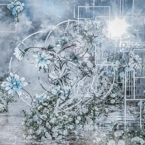 Customize DIY Wedding Backdrop Decor Iron Ring Arch Background Shelf Frame For Outdoor Indoor Centerpieces Decoration Props