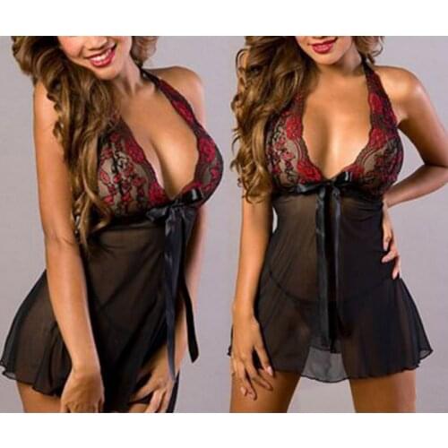 New Hot Charming Sexy Cute Mesh Open Chest Suit Sleepwear Underwear Pajamas Nightgown