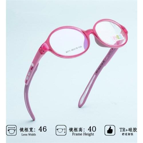 Optical New Childrens Glasses Ultra-light Flexible TR90 Silica Gel Comfortable Safe Full Rim Kids Eyeglass Frames 011