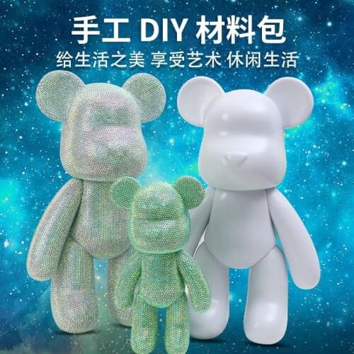 18cm DIY Diamond Bear Violent Bear DIY Sticker Diamond Bear DIY Manual Diamond Bear