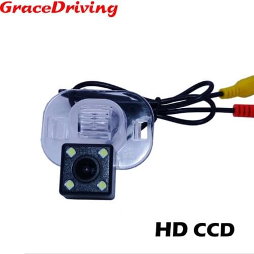 With wide viewing lens angle car rear reversing camera ccd night vision 4 LED for KIA FORTE for Hyundai Verna Sloaris Sedan