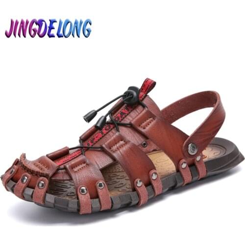Fashion Mens Gladiator Sandals Summer Personality Mens Sandals Comfortable Soft Mens Shoes Outdoor Leather Men Beach Sandals
