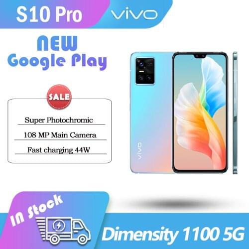 Original vivo s10 Pro 5G SmartPhone 12GB Rom 256GB Ram Dimensity 1100 108 MP Main Camera 44W FlashCharger AMOLED 90Hz NFC Google