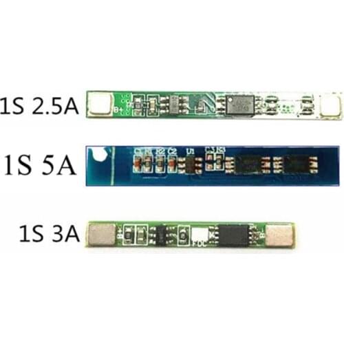 1PC 1S 2.5A 3A 5A Lithium Battery Protection Board bms for polymer 18650 pad can be spot welding