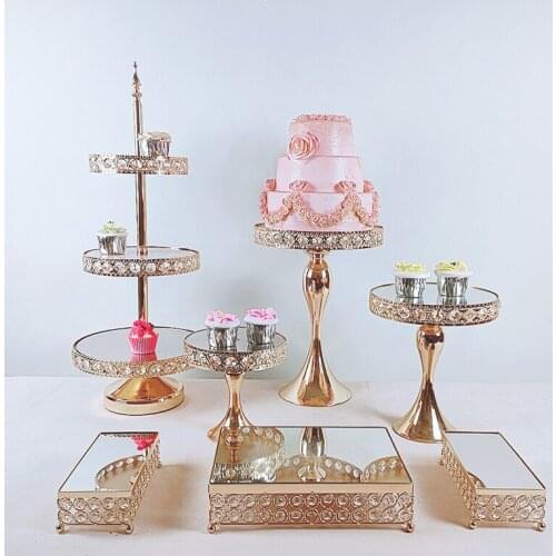 1pcs Wedding Birthday Party Dessert Cupcake Pedestal Display Plate Home Decor