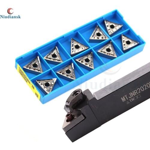 10pcs TNMG160404 Carbide Inserts 1pc MTJNR1616H16 MTJNR2020K16 MTJNR2525M16 External Turning Tool Holder Lathe Turning Tools Set
