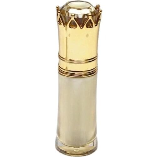 30ML crown shape acrylic press pump bottle for serum/lotion/emulsion/foundation/gel cosmetic packing