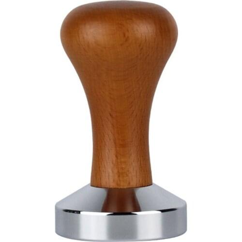 51/58mm Powder Press Solid Stainless Iron Espresso Coffee Powder Hammer Tableware Cloth Powderer With Smooth Base for Coffee