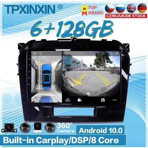 6GB+128GB For Suzuki Vitara 4 2014-2018 Car Multimedia Player Recorder Stereo Android Radio GPS Auto Audio Navigation Head Unit