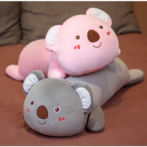 80/100 cm Cute Koala Plush Toys Kawaii Stuffed Soft Long Pillow Dolls Sleeping Cushion For Women Children Birthday Gift