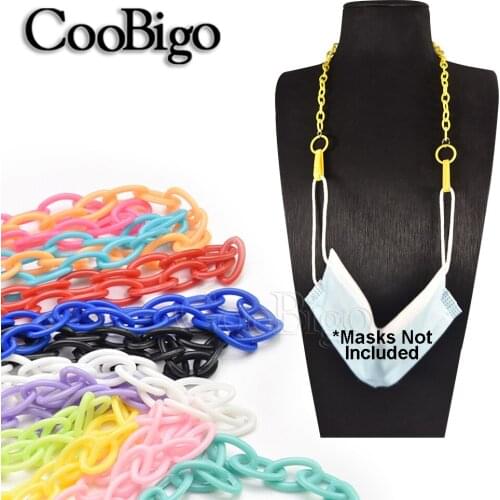 New Adjustable Acrylic Mask Lanyard Mask storage artifact Portable mask storage chain Student chains for storing masks holder