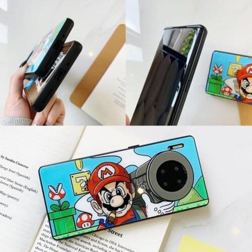 Super Mario Cannon Animation Mobile Phone Case Is Suitable for Huawei Mate40 Mate30pro Glass Shell Anti-fall Protective Cover
