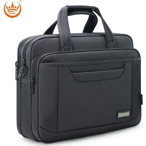 High Quality Business Men Briefcase Famous Brand Large Capacity Handbags 16 Inches Computer Bags Travel Oxford Shoulder Bag