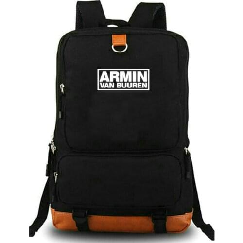 Alibi backpack Armin van buuren daypack Armania schoolbag Music print rucksack Satchel school bag Laptop day pack