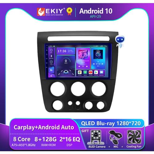 EKIY DSP 6G 128G Android Autoradio For Hummer H3 1 2005 - 2010 Car Radio Multimedia Player GPS Navigation Stereo Bluetooth DVD