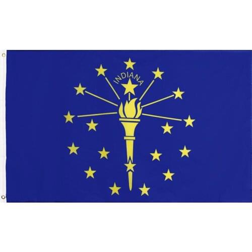 Jennifer 90X150cm state indiana flag