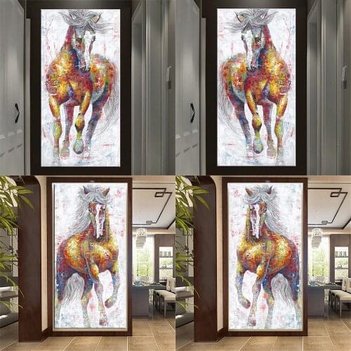 Canvas Paintings Animals Graffiti Horses Gallop Art Prints Wall Art For Living Room Cuadros Wall Art Graffiti Horses Home Decor