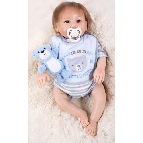 Bebes reborn 45cm cheap silicone reborn baby dolls for sale lifelike real bebe alive boy dolls toys for child gift