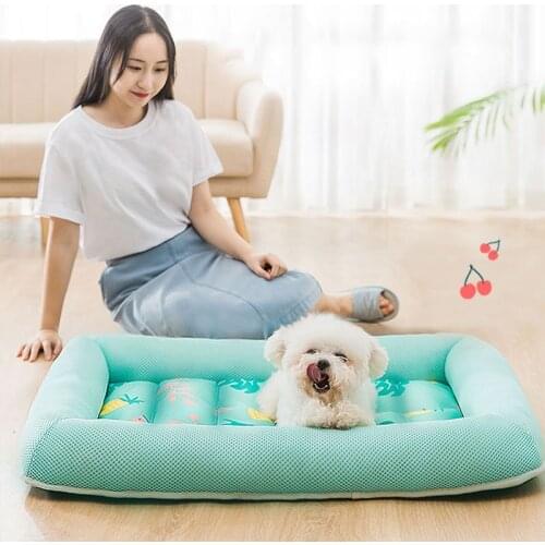 2021 Dog Summer Bed Breathable Waterproof Cooling Pet Dog Mat Dog Sleeping Mats For Dogs Cats Pet Kennel