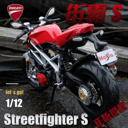 Maisto 1:12 DUCATI Street Fighter S original authorized simulation alloy motorcycle model toy car Collecting