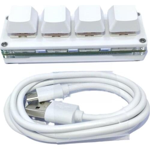 4keys Mechanical Keyboard For Gaming Drawing Switch Hot Programming Macro DIY Keyboard Windows swap for MAC Custom K4X2