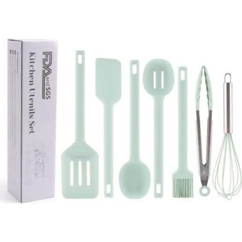 Silicone Kitchen Utensils Set Non-stick Kitchenware Cooking Tools Spoon Spatula Ladle Egg Beaters Tools Gadget Accessories