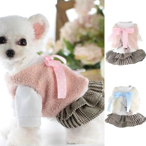 Dress-up Comfortable Cute Pet Dogs Princess Dress Jacket Suit for Small Dogs