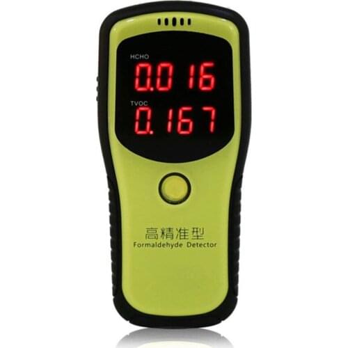 Free Shipping Portable Digital Formaldehyde Gas Detector Meter Air Quality Tester HCHO & TVOC Unit mg/m3 Air Analyzer Meter