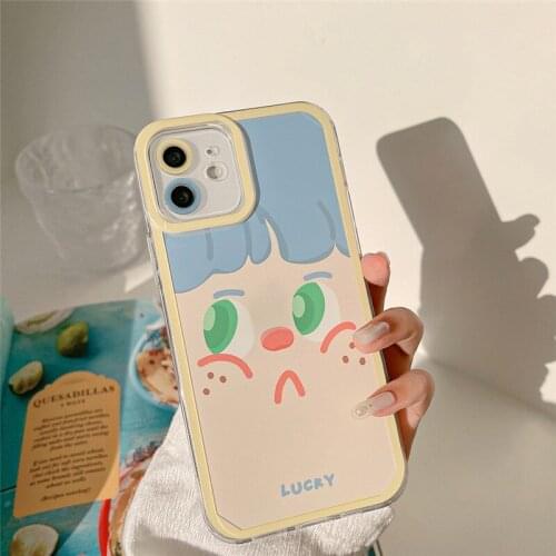 Korea Funny Stubborn Face Expression Phone Case For iPhone 13 pro max 12 11 7 8 plus x xr xs max Shock Proof Phone Back covers