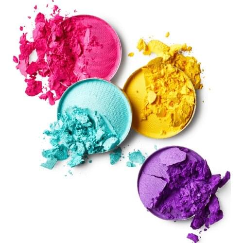 50pcs Empty Refillable Square Round Metal Pans Tins For Eyeshadow Blush Magnetic Makeup Palette Lipstick Highlight Organizer