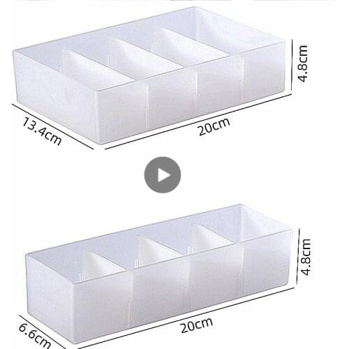 1pc Makeup brush Container Storage Office Organization Desktop Adjustable divided Box Cosmetic Jewelry For Home Organizer Bins