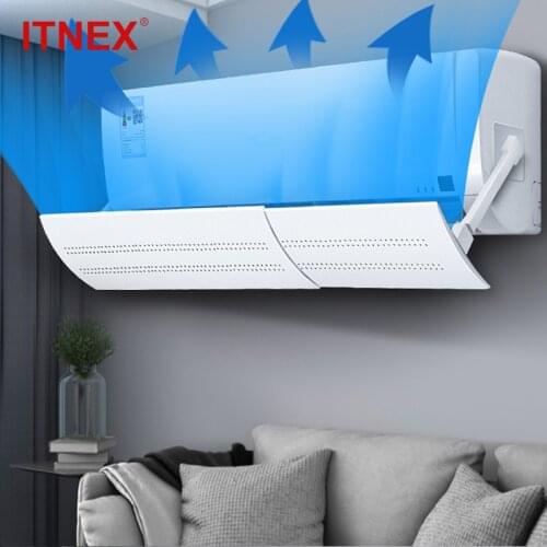 Adjustable Air Conditioner Cover Windshield Air Conditioning Deflector Baffle Shield Anti-wind Anti-direct Blowing Air Shield