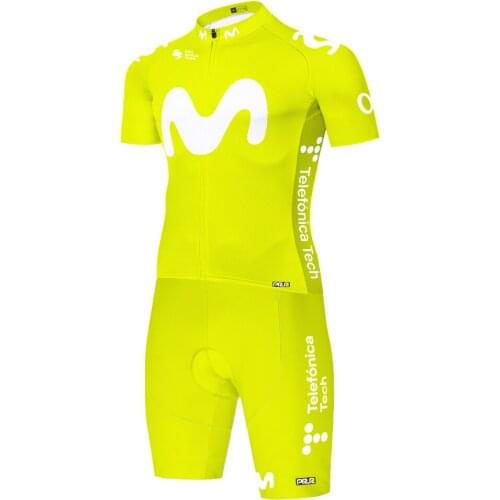 Movistar One Piece Skinsuit Fietskleding Heren Attrezzature Ciclismo Traje Ciclismo Hombre Ciclismo Roupa Ciclismo Masculino