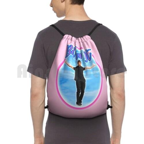 Bet On It Troy Bolton Zac Efron In High School Musical Backpack Drawstring Bags Gym Bag Waterproof Bet On It Troy Bolton