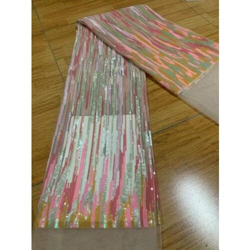 Super Quality SYJ-218888 French tulle mesh Lace Fabric with sequins 5 yards/lot Net Lace fabric