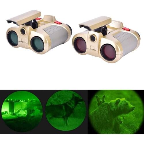 Telescope 4x30mm Night Vision Viewer Surveillance Scope Binoculars Telescopes Light Focusing for Kid Without Battery